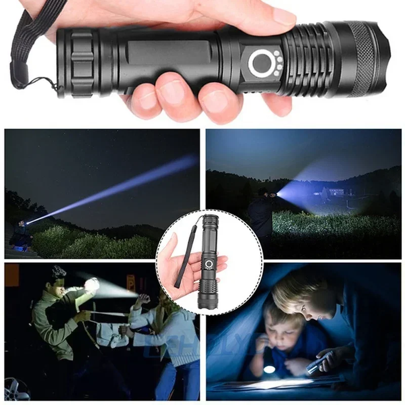 Linterna Led XHP70 de alta pot - Outdoor Adventure Trips reseña y precio
