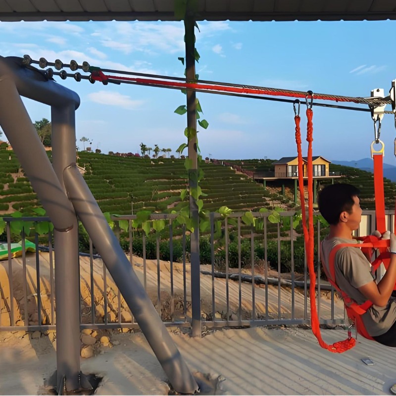Equipo de tirolesa para alta m - Outdoor Adventure Ziplines & Waterfall reseña y precio