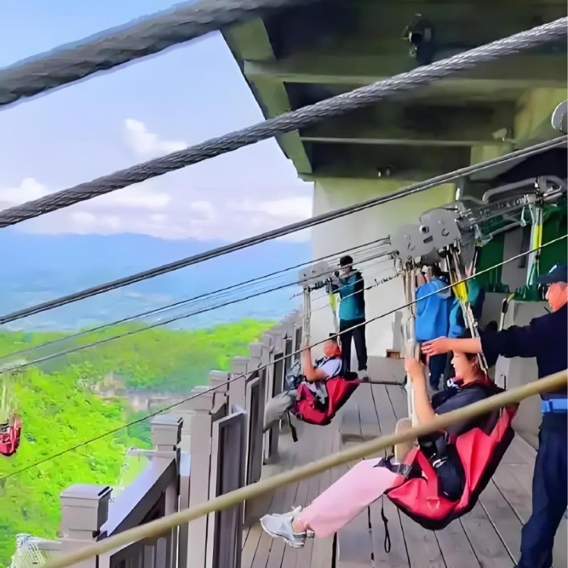 Equipo de tirolesa para alta m - Outdoor Adventure Ziplines & Waterfall reseña y precio